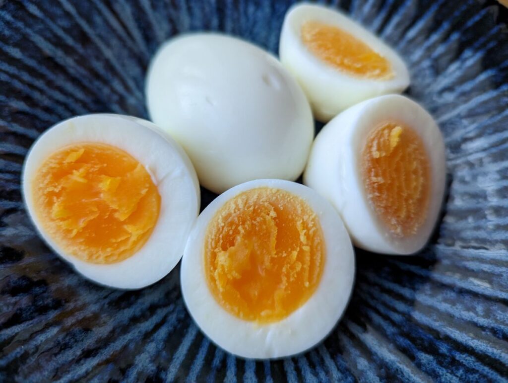 ゆで卵の茹で加減
